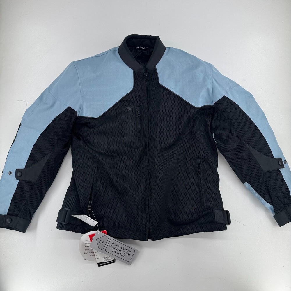 NEW Fulmer Supertrak II Motorcycle Jacket‎ WOMENS Blue Reflective Body Armor 2XL